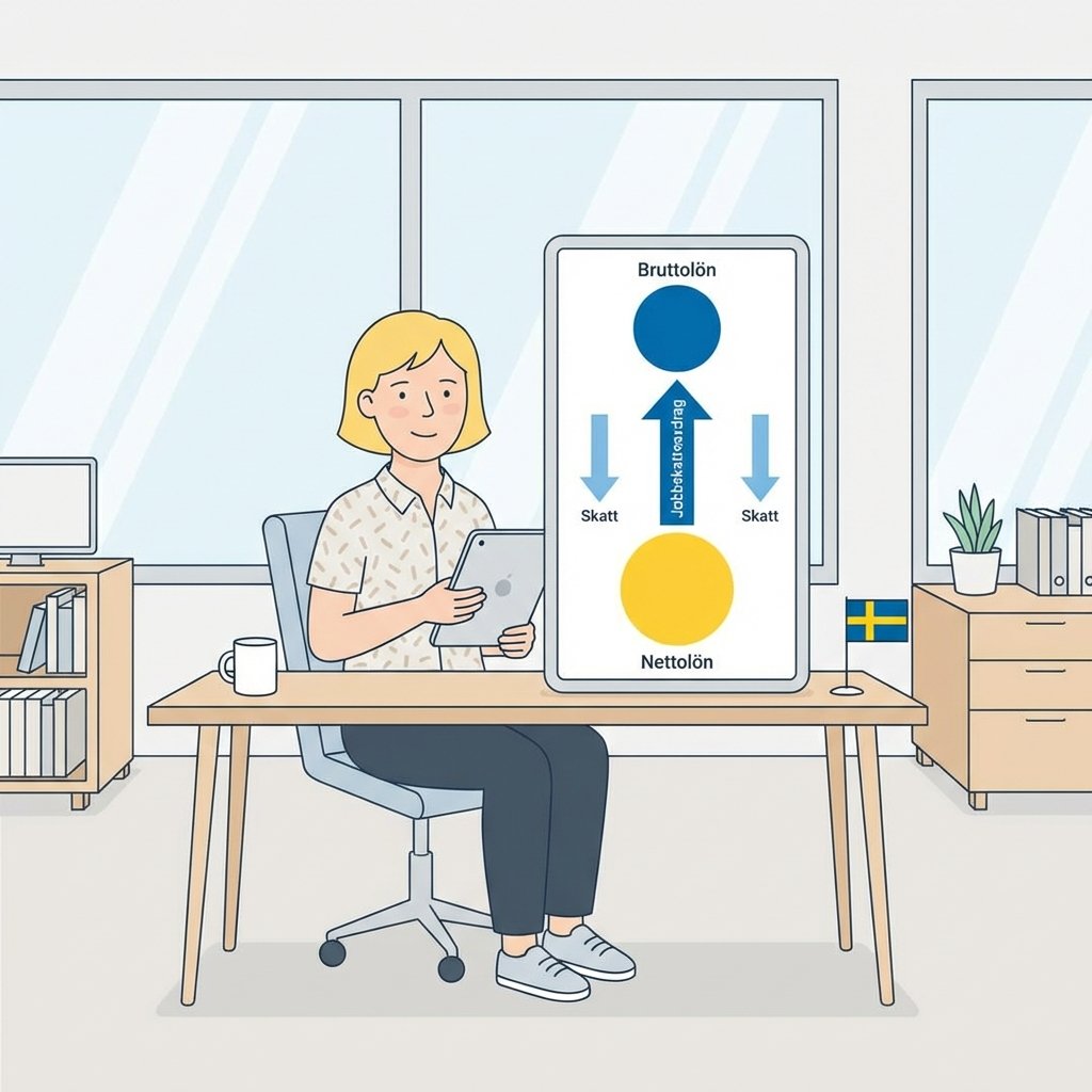 Från bruttolön till nettolön – hur jobbskatteavdraget minskar din skatt